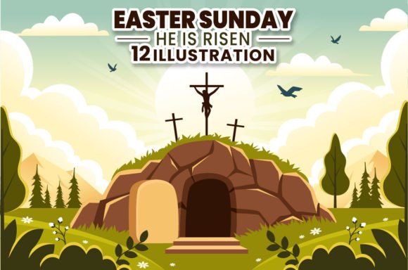 12 Easter Sunday Illustrations for Crafting
