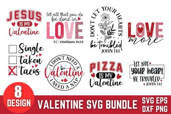 Cheistian Valentine Svg Bundle for Crafts & Graphics