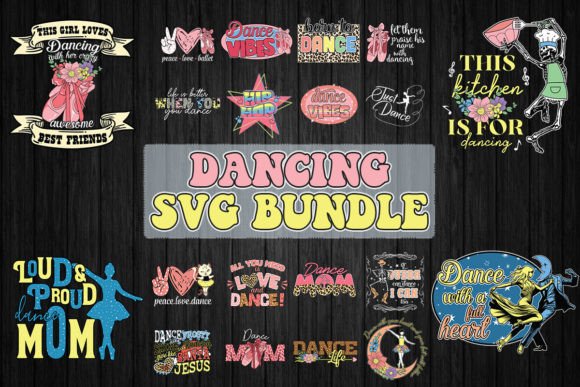 Dancing SVG Bundle: Graphics for Crafts & Content