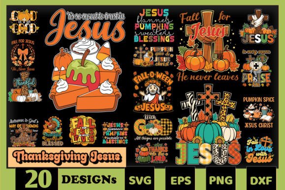 Fall for Jesus SVG Bundle: Graphics and Crafts