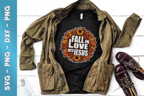 Fall in Love Jesus Thanksgiving SVG
