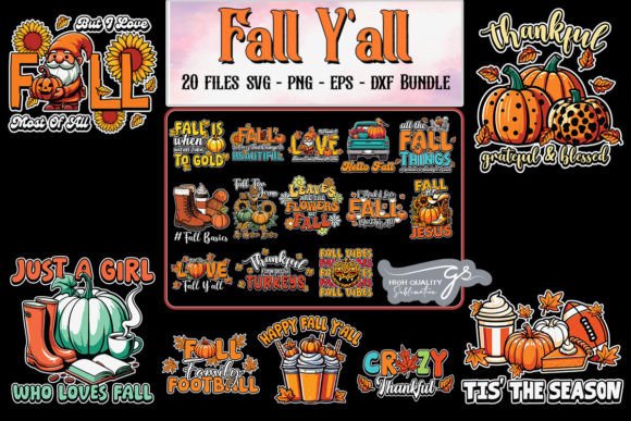 Fall Y All SVG Bundle: Graphics and Crafts for Real Projects
