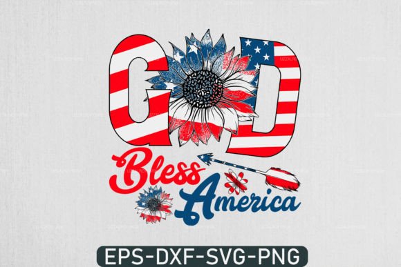 God Bless America Svg 4th of July Svg Graphics