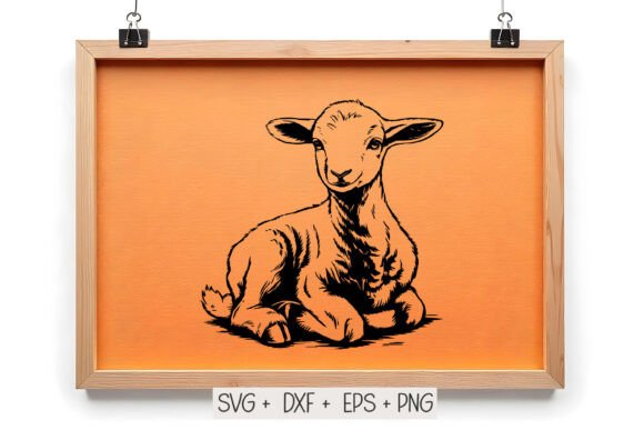 Lamb Svg, Sheep Svg, Farm Animals Svg in Graphics & Crafts