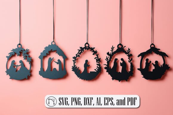 Nativity Scene SVG for Winter Amp Laser Cutting