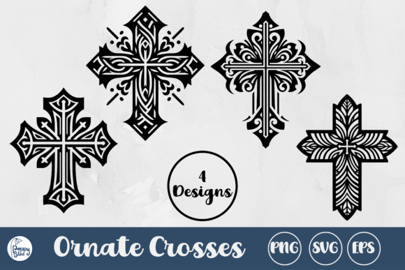 Ornate Crosses SVG Bundle Review for Graphics & Illustrations